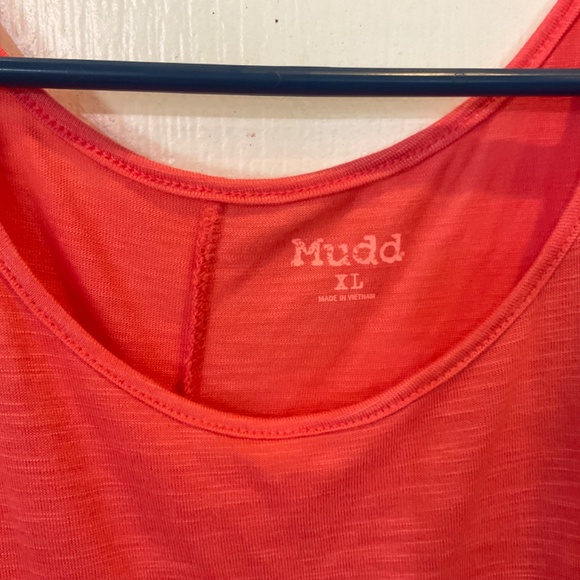 Mudd Coral Short Sleeve Open Shoulder Top - Size XL - Excellent Condition - Picture 3 of 3